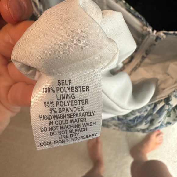 Cotton Candy LA blue & green long sleeve ruffle mini dress formal wedding NWT M - Picture 13 of 13